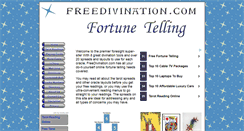 Desktop Screenshot of freedivination.com